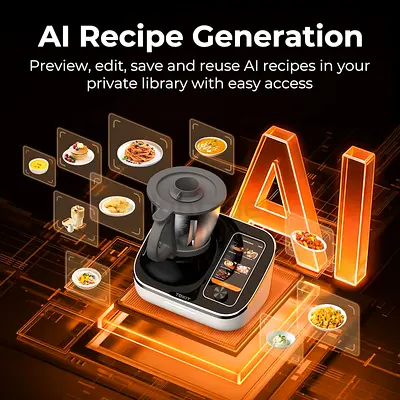 TOKIT Omni Cook C2 Smart Cooking Robot Food Processor Thermomix Automatic