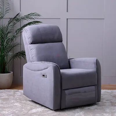 Comfortable Grey Recliner Chair