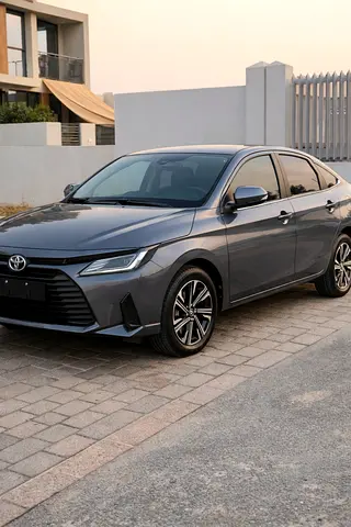 Toyota Yaris G 2023 GCC Full Option 26,000 KM Grey Beige