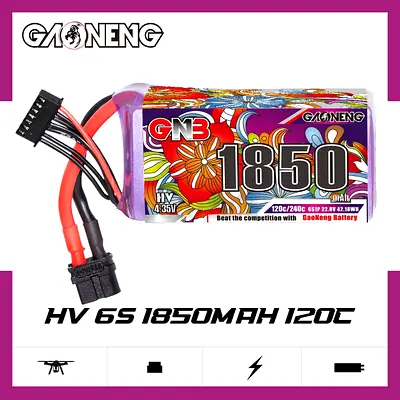GAONENG GNB LiHV 6S 22.8V 1850mAh 120C XT60 LiPo Battery