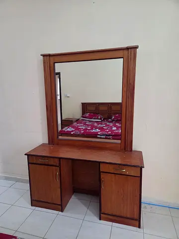 Wooden Dresser with Mirror