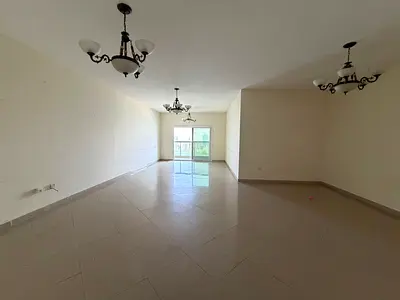 Sea view with free parking and 3 balconies in a vibrant, prime location close to all services and near the Dubai exit.