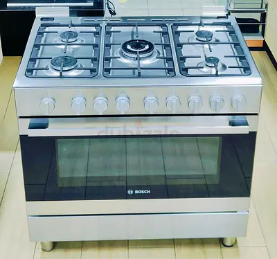 Bosch 90 cm Full Gas Cooker – 5 Burner Hob with Oven