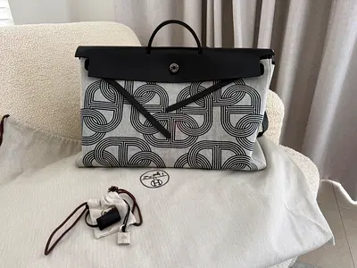 Hermes Herbag Travel Zip Cabine – includes lock, keys  dustbag