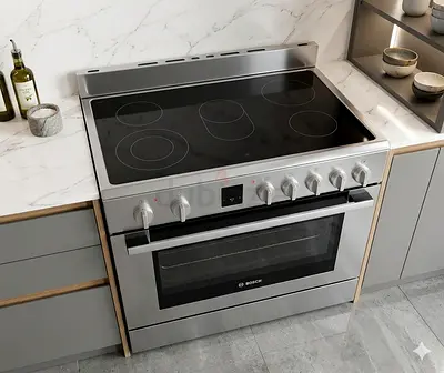 Bosch latest model full electric ceramic 5 hobs cooking range oven fan stove 90x60 cooker by hbcxs