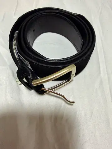 Black leather belt Gant new
