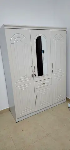 Brand New White 3-Door Wardrobe with Mirror