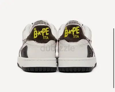 My BAPE STA white/grey low-top sneakers