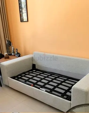 Vimle brand Light grey 3-seater fabric sofa - bed well kept
