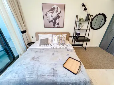 استوديو مطل على المسبح | سامانا جولف أفينيو | مفروش | شرفة