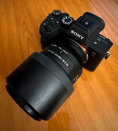 Sony A7R4A mirror camera + Sony FE 2.8 100 STF lens