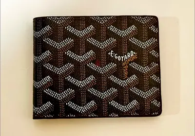 Goyard black wallet for men