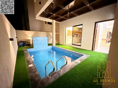 🏡 Modern Villa for Sale in Al Bahia Ajman | 🛏️ 5 Master Bedrooms | 🌅 Rooftop + 2 Floors | ❄️ Central AC | 💰 10% Down Payment