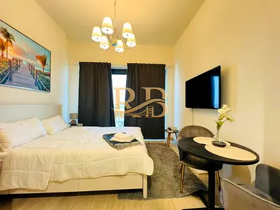 استوديو مفروش | عزيزي ريفييرا 46 | شرفة وإطلالة على الطريق