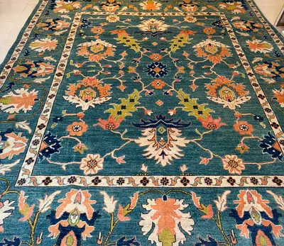 Handnotted wool  Mashhad Rug (Persian Rug).295/241 size