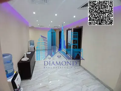 متوفر مكتب للأيجار السنوى مقسم و جاهز للأنتقال الفورى في ابراج الهورايزون  امارة عجمان .