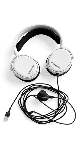 My SteelSeries White Over-Ear USB Headphones