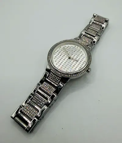 Michael Kors Women’s Quartz Stainless Steel Silver Dial 33mm Watch MK3984