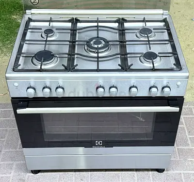 Electrolux 5-Burner Stainless Steel Gas Range with Oven - Working