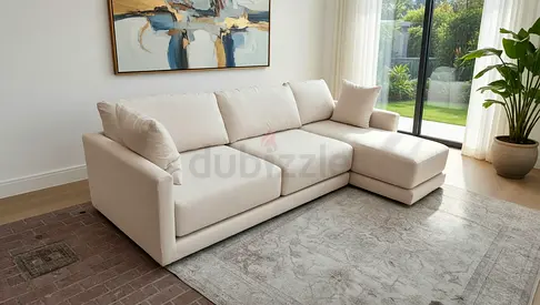 L-Shaped Cratebarrel Sectional sofa