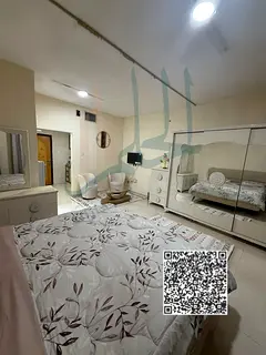 Monthly rent furnished studio, including all bills, in Al Nuaimiya area, behind Safeer Mall.
