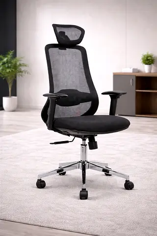 Modern Ergonomic Mesh Office Chair - Adjustable Height with Lumbar Support For Office Use