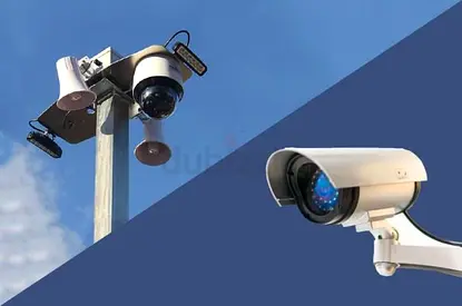 Outdoor CCTV surveillance cameras (bullet + dome)