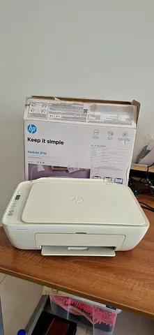 HP compact DeskJet printer with original box - used, working