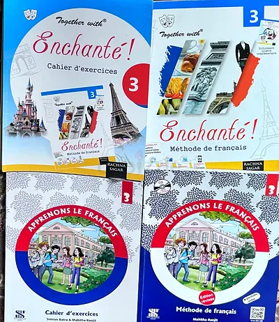 FRENCH TEXTBOOKS GR-3 GEMS  school - Enchanté! / Apprenons Le Français (Primary, Level 3)