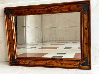 Marina antique mirror- solid wood frame