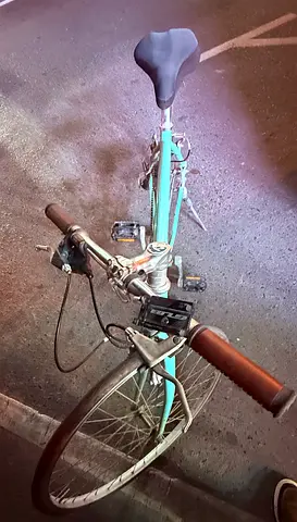 Japanese Light blue cruiser city bike — used, very working condition