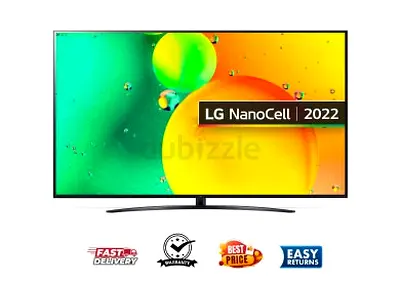 LG  86 inch 100Hz 4K Smart TV - Brand New 86NANO76 - 1 Year Warranty - Free Delivery