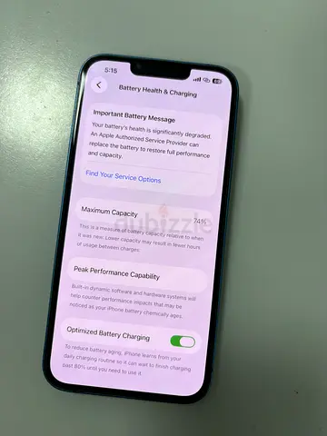Apple iPhone 13 — Working, Battery Health 74%