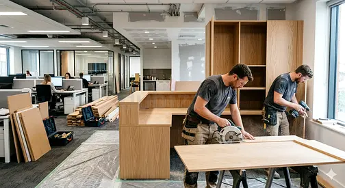 Expert Office Carpentry  Woodwork Services | Custom Fitouts