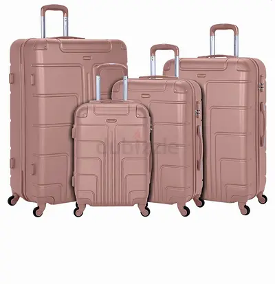 Senator Hard Shell Luggage Set 4-Piece Suit Case on Wheels for Unisex Travel A1012 | ABS Lightweight