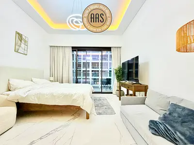Modern Luxury Studio with Balcony | Fully Furnished | Prime Offer | 65k with 12 cheques
