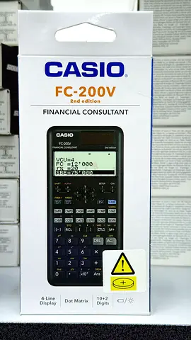 CASIO CALCULATOR FC-200V (2ND EDITION
