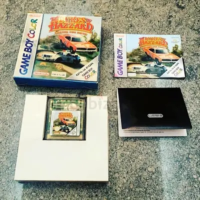 Nintendo Game Boy Color, the Dukes of Hazzard Racing for Home, Original Box and CIB, RARE