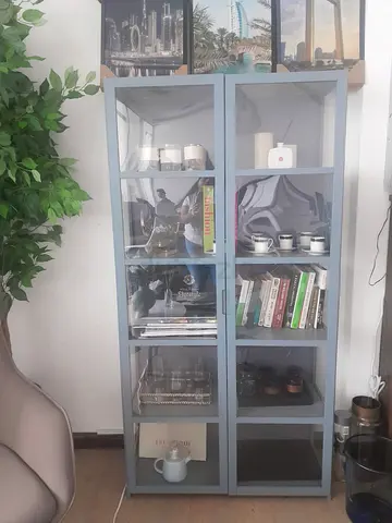Stylish Glass Display Cabinet | Modern Storage Unit | Perfect Condition