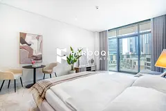 Furnished Studio | Peninsula Five | Balcony | Canal &amp; Burj View
