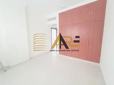 New brand building 1bhk with balcony and wardrobe and 2 washroom open view sarab community aljada area