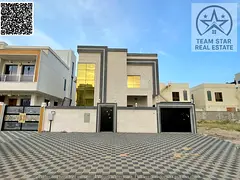 High-end finished villa, first occupancy, spacious rooms, opposite a mosque