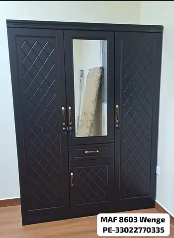 Stylish and Functional Wardrobe with Mirror
