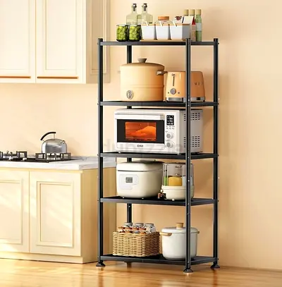 My 5-tier metal kitchen storage rack
