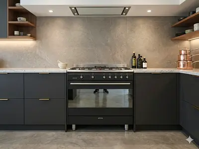 Smeg black edition gass/electric 5 burner top.gass oven electric dual fan cooking range 90x60 stove