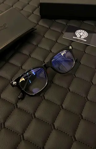 Chrome heart glasses