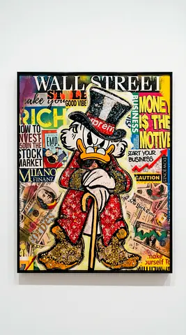 Colorful Wall Art Featuring Scrooge McDuck