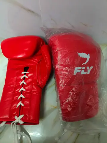 Selling my red FLY lace-up boxing gloves — New/Unused