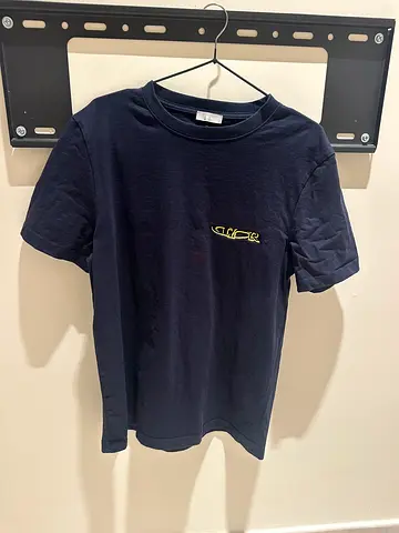 Dior top t shirt navy medium