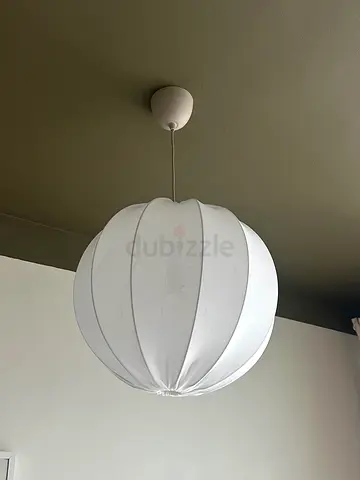 Pendant lamp shade, round white. 50cm